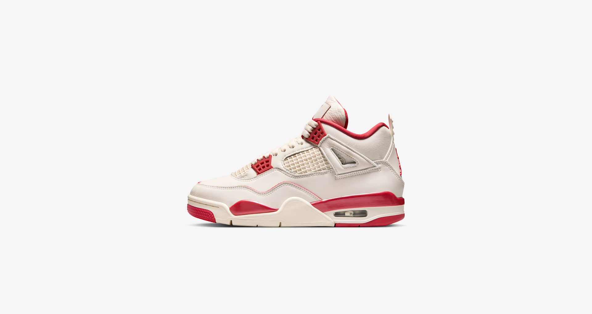 ジョーダン4 NIKE公式】レディース エア ジョーダン 4 'Pale Ivory and Tough Red